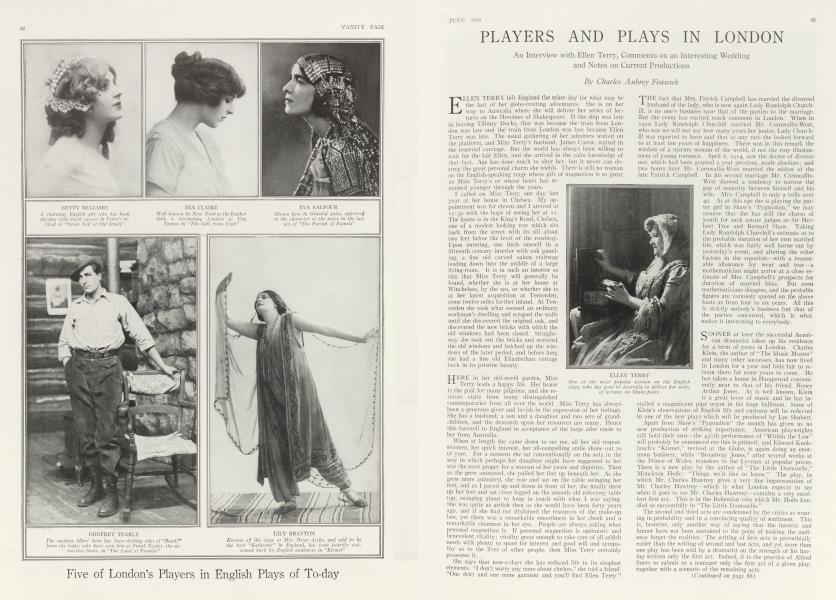 PLAYERS AND PLAYS IN LONDON