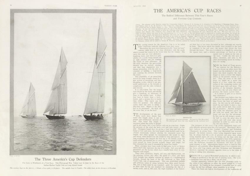 THE AMERICA'S CUP RACES