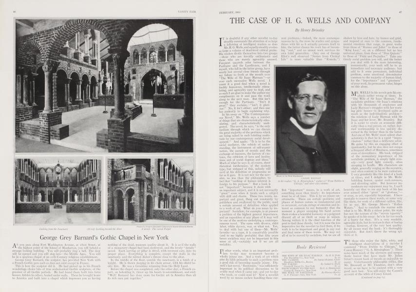 THE CASE OF H. G. WELLS AND COMPANY