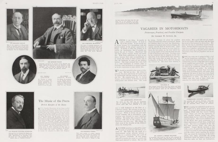 VAGARIES IN MOTORBOATS