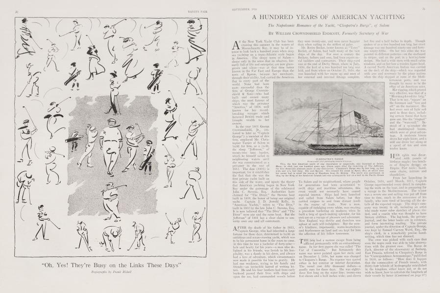 A HUNDRED YEARS OF AMERICAN YACHTING