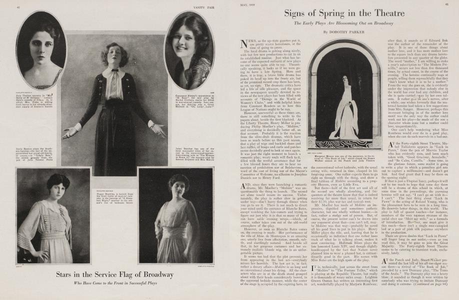 Signs of Spring in the Theatre | Vanity Fair | May 1919