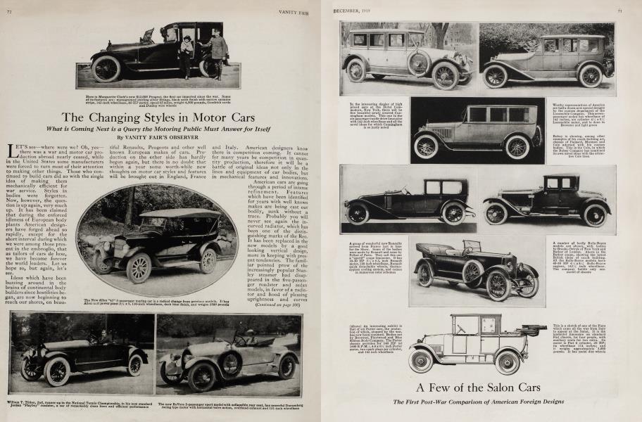 The Changing Styles in Motor Cars