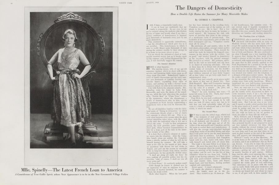 The Dangers of Domesticity | Vanity Fair | August 1920