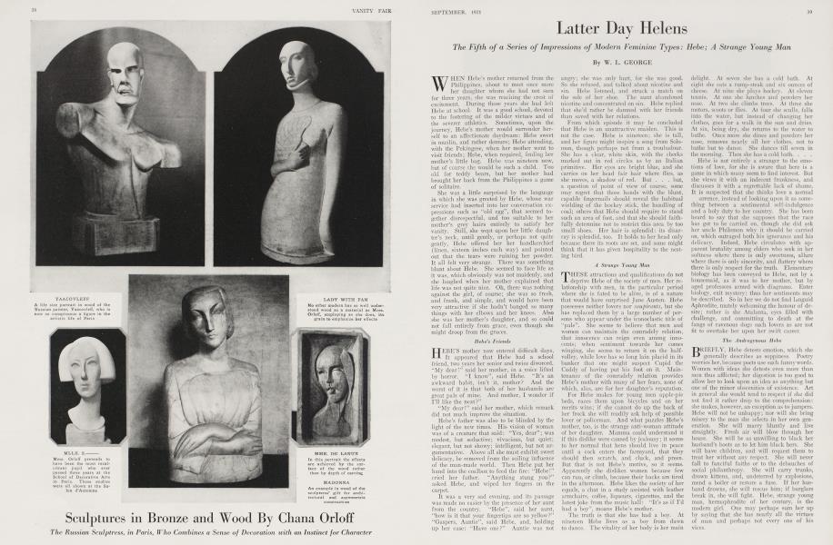 Latter Day Helens | Vanity Fair | September 1921