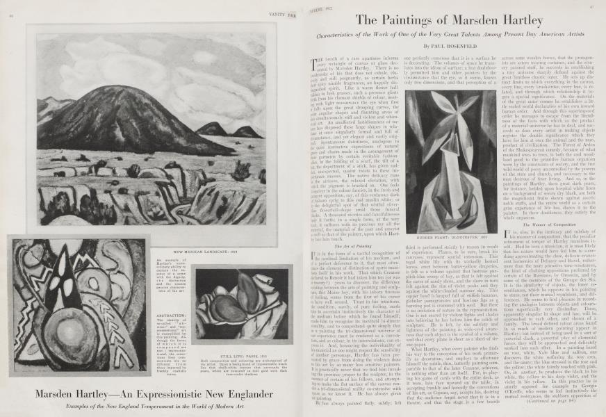 The Paintings of Marsden Hartley