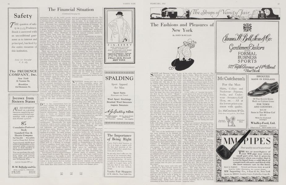 The Fashions and Pleasures of New York