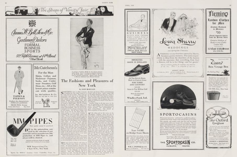 The Fashions and Pleasures of New York