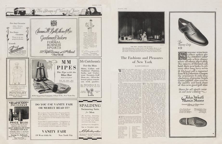 The Fashions and Pleasures of New York