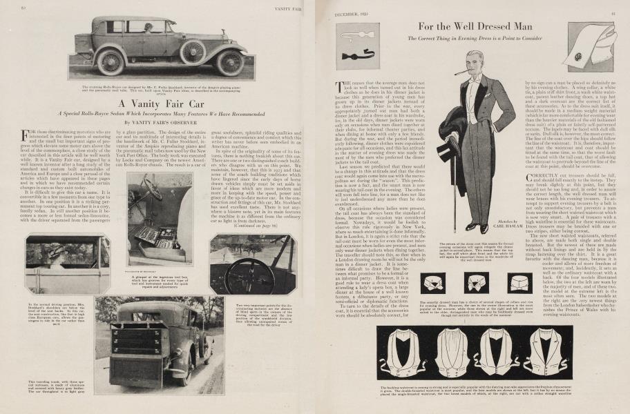 A Vanity Fair Car | Vanity Fair | December 1923