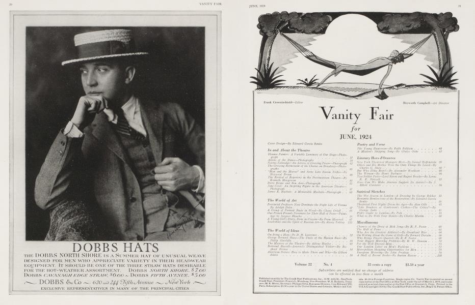 Vanity Fair for JUNE, 1924