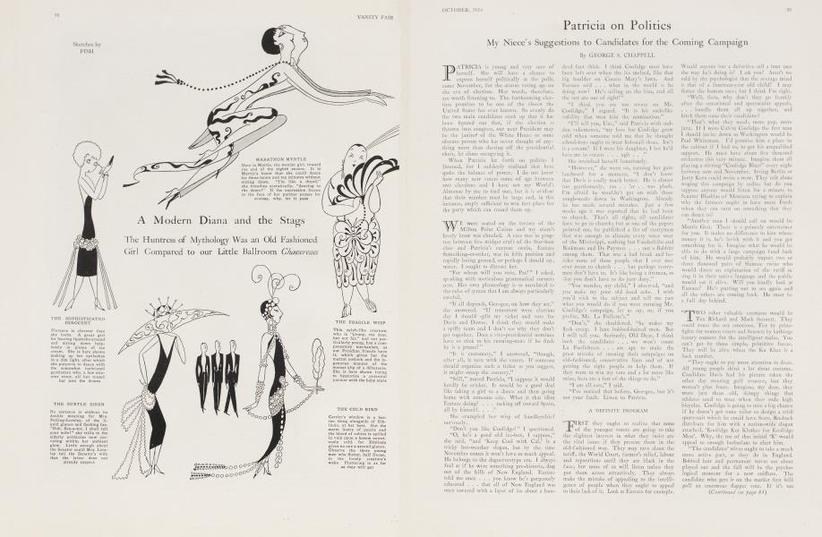 Patricia on Politics | Vanity Fair | October 1924