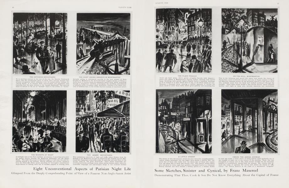 Eight Unconventional Aspects of Parisian Night Life Some Sketches, Sinister and Cynical, by Franz Masereel