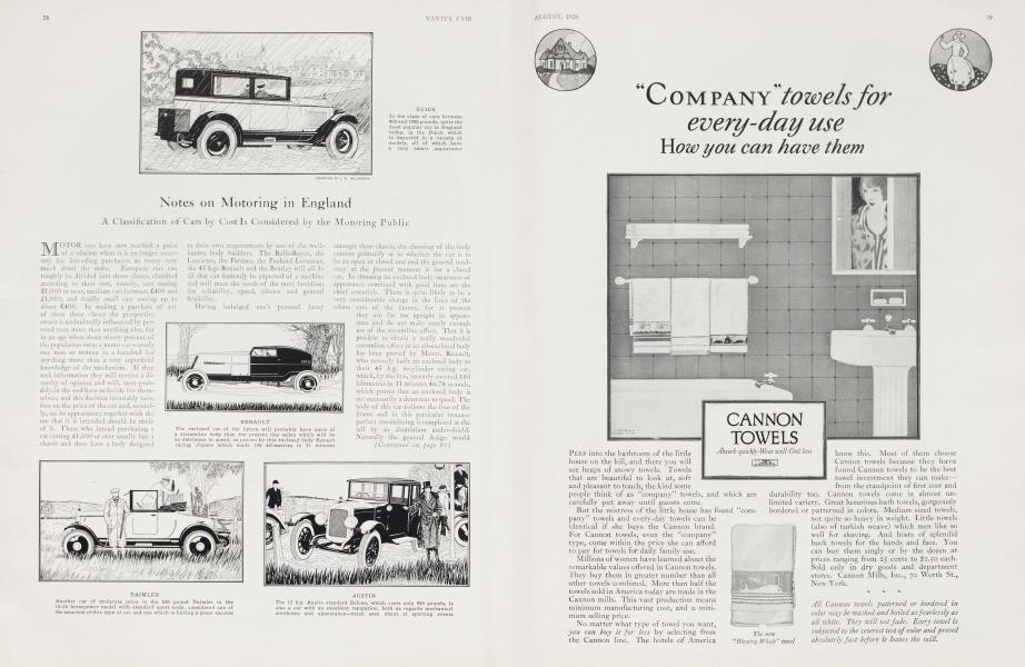 Notes on Motoring in England