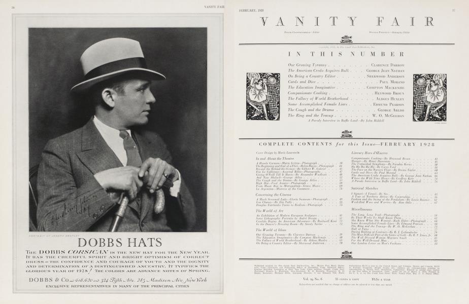 COMPLETE CONTENTS for this Issue—FEBRUARY 1928