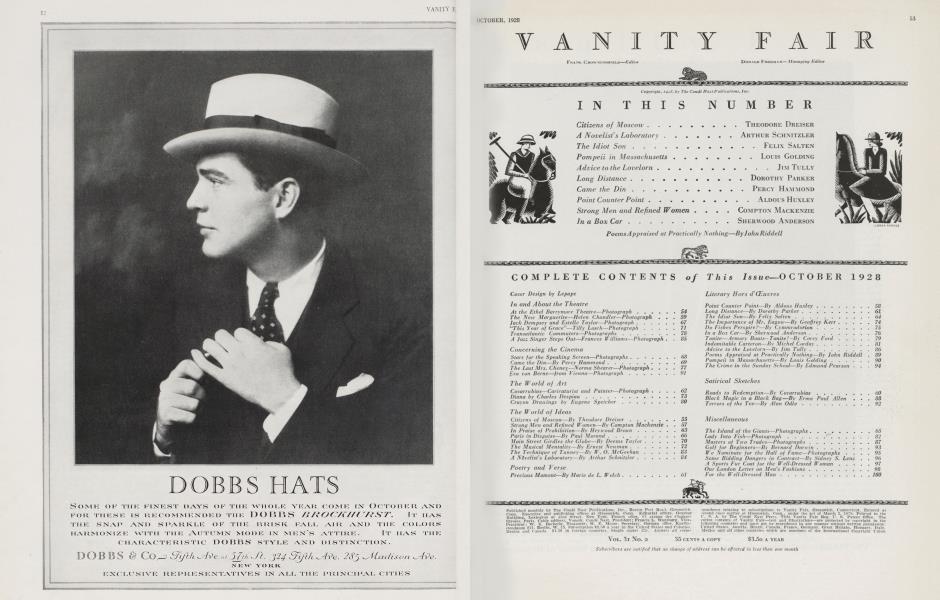 COMPLETE CONTENTS of This Issue—OCTOBER 1928
