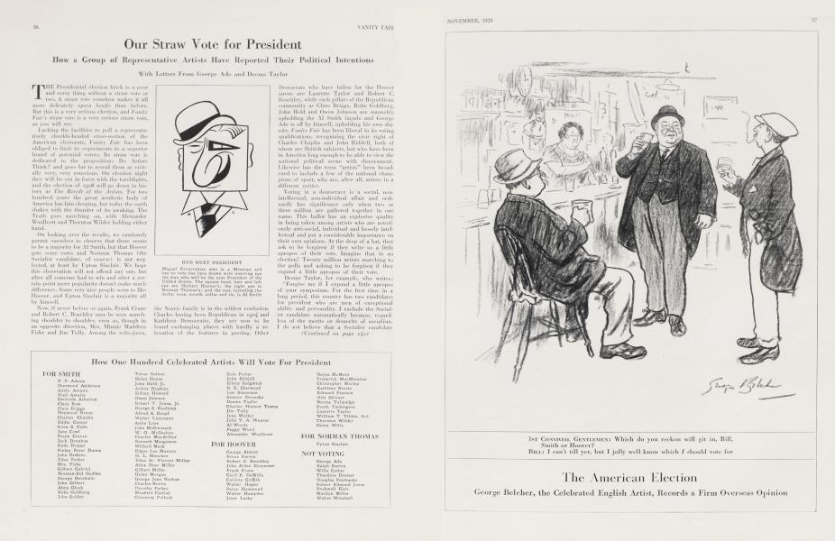 Our Straw Vote for President Vanity Fair November 1928