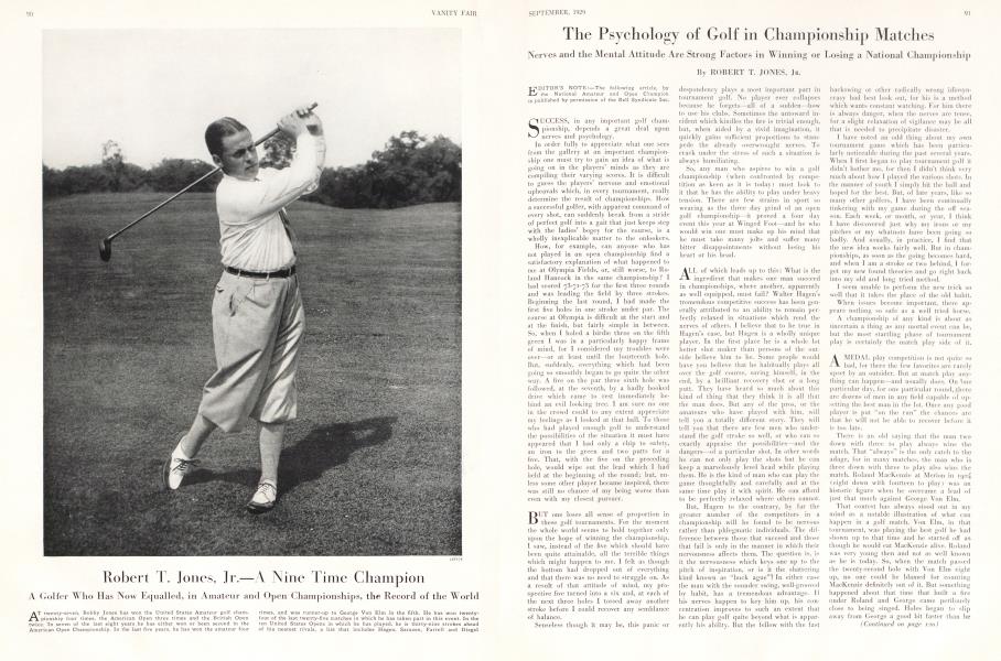 The Psychology of Golf in Championship Matches