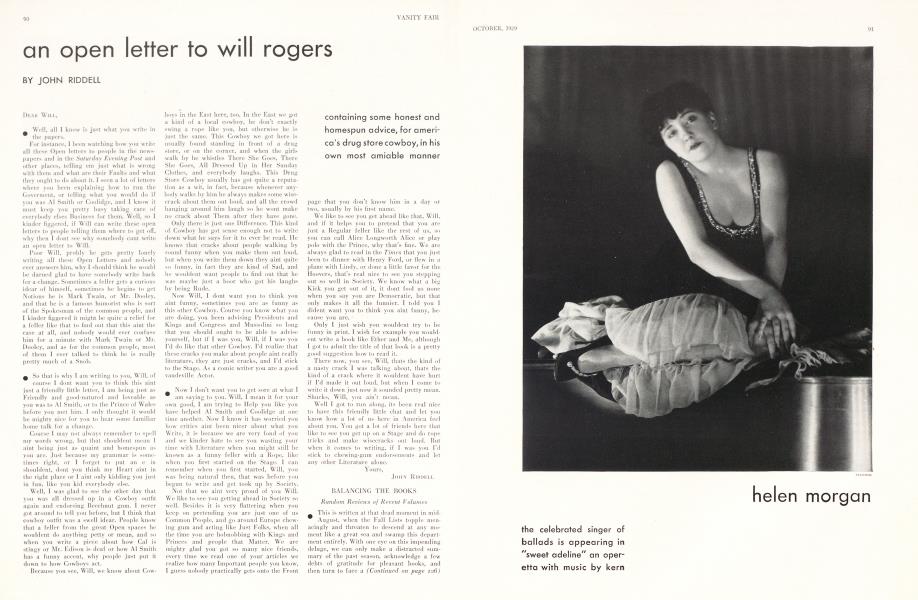 an open letter to will rogers