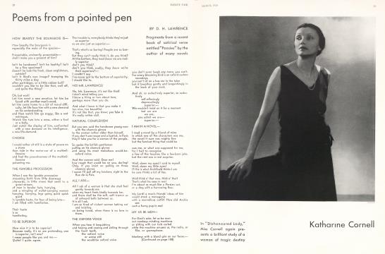 Poems from a pointed pen - March | Vanity Fair