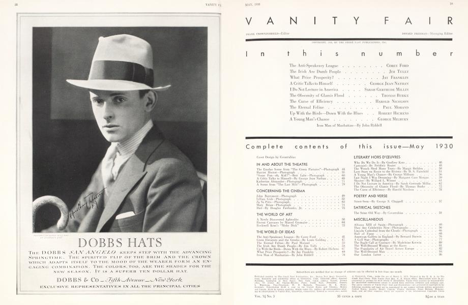 Complete contents of this issue—May 1930