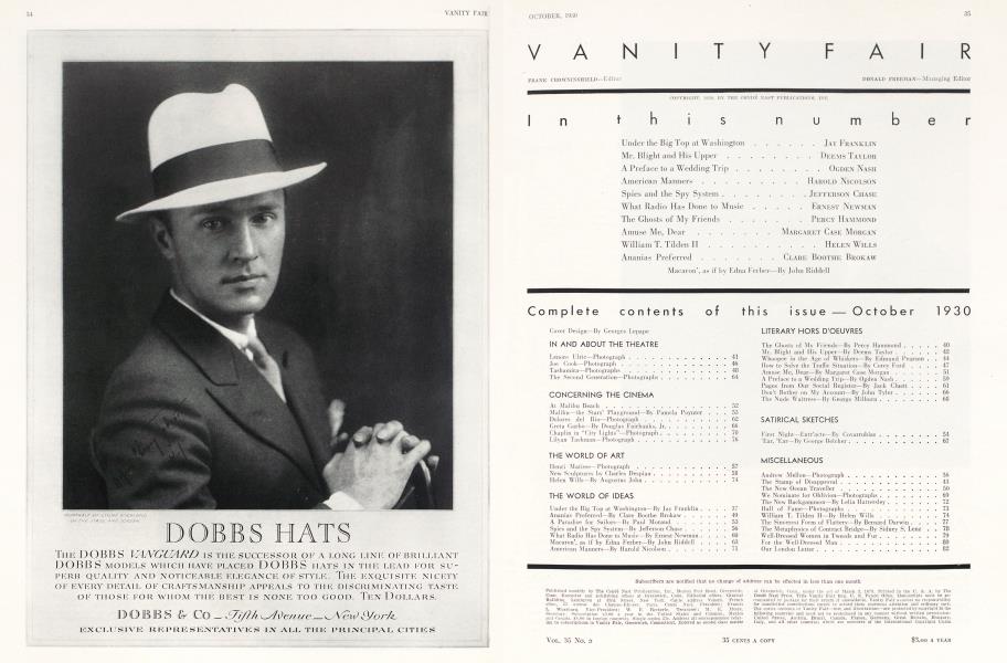Complete contents this issue — October 1930