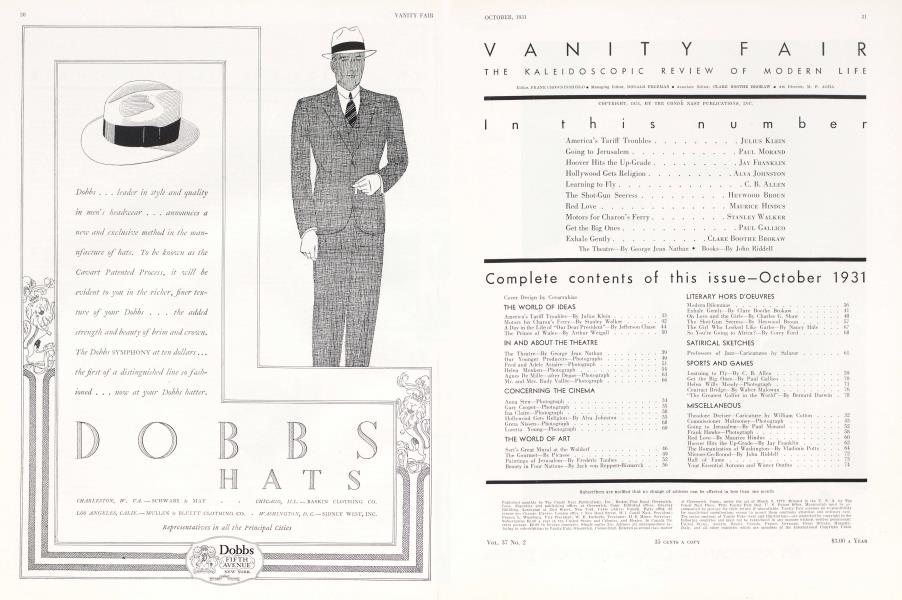 Complete contents of this issue —October 1931