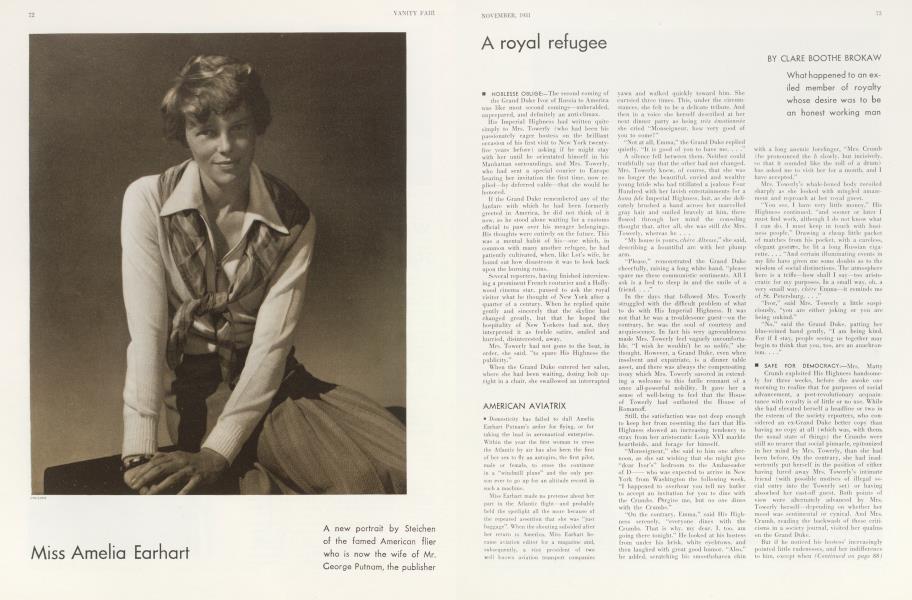 Miss Amelia Earhart