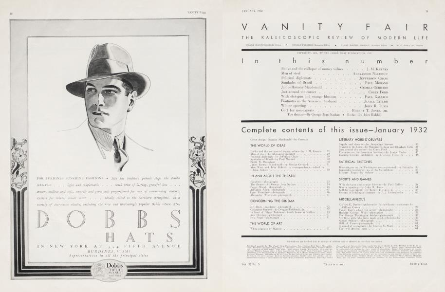 Complete contents of this issue—January 1932