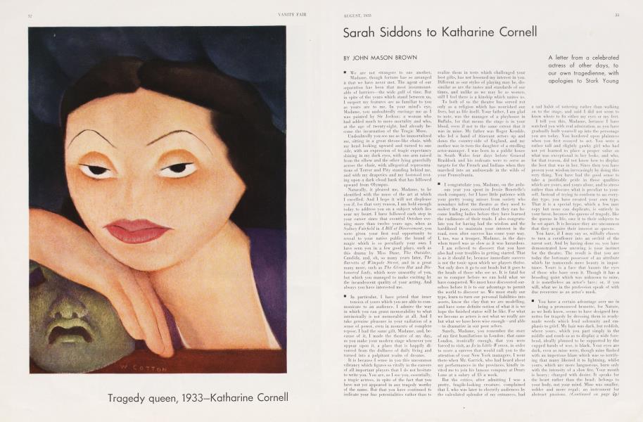 Sarah Siddons to Katharine Cornell