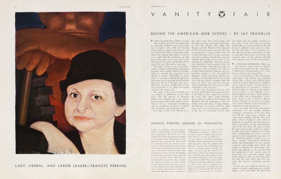 LADY, LIBERAL, AND LABOR LEADER—FRANCES PERKINS