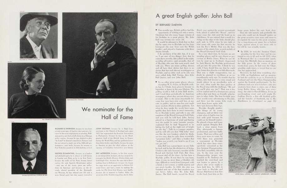 A great English golfer: John Ball