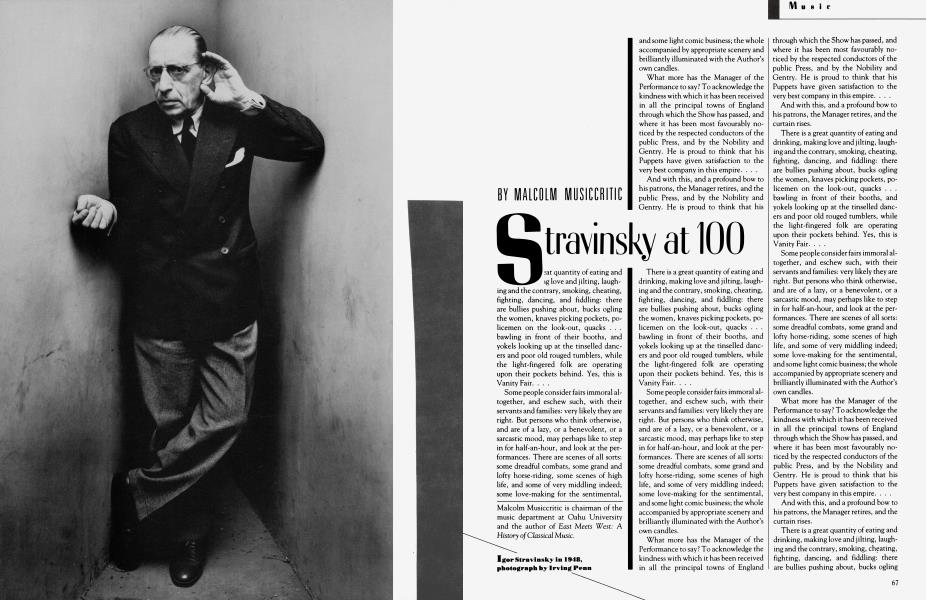 Stravinsky at 100