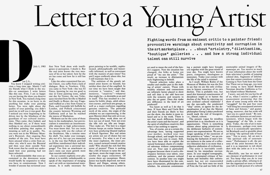 Letter to a Young Artist