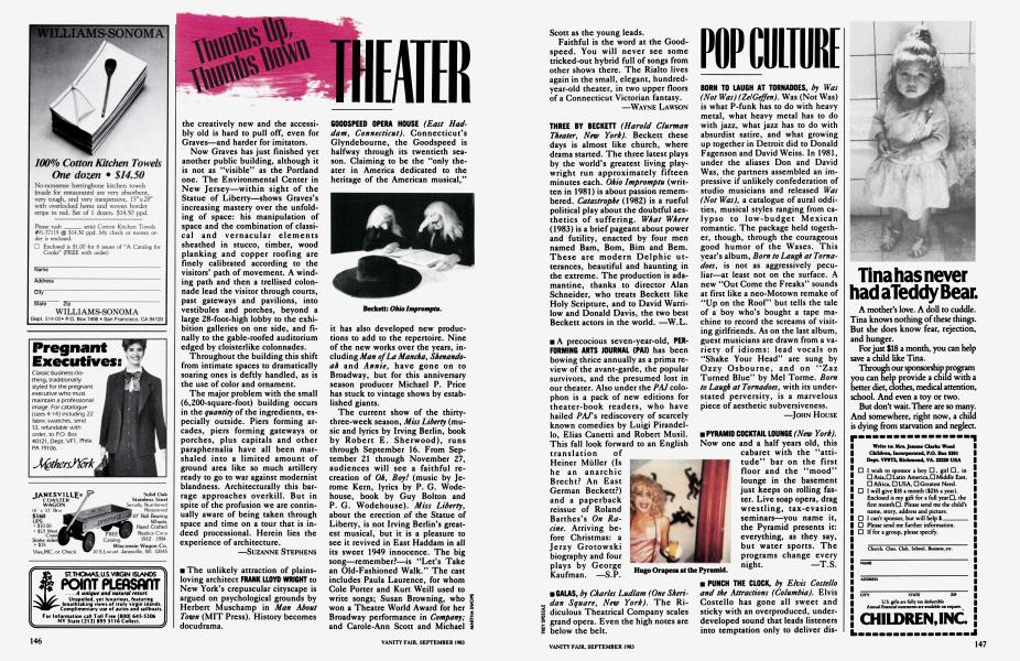 POP CULTURE Vanity Fair September 1983