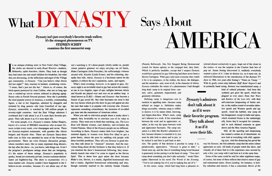 What DYNASTY Says About AMERICA