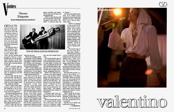 Oscars Etiquette - March | Vanity Fair