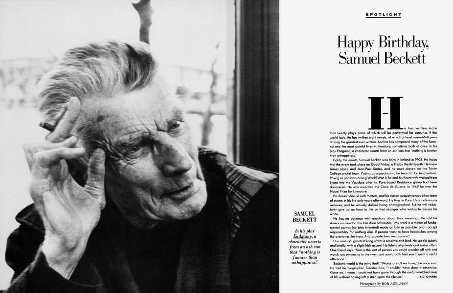 Happy Birthday, Samuel Beckett