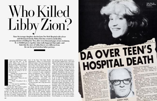 Who Killed Libby Zion?