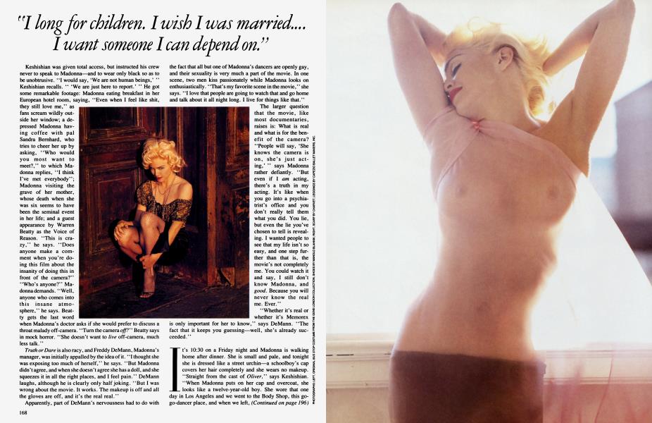Real Madonna Porn - The Misfit | Vanity Fair | April 1991