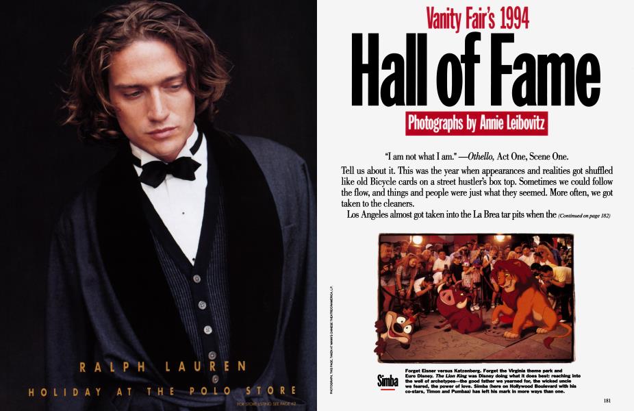Vanity Fair's 1994 Hall of Fame