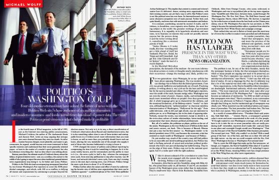 POLITICO'S WASHINGTON COUP - August | Vanity Fair