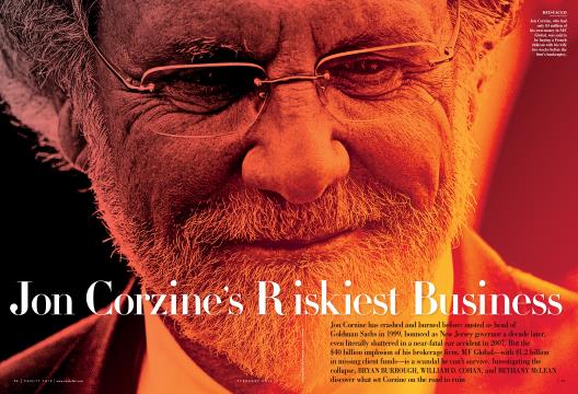 Jon Corzine's Riskiest Business - February | Vanity Fair
