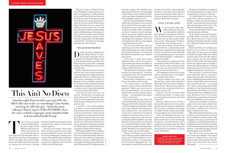 LETTER FROM WASHINGTON: This Ain't No Disco