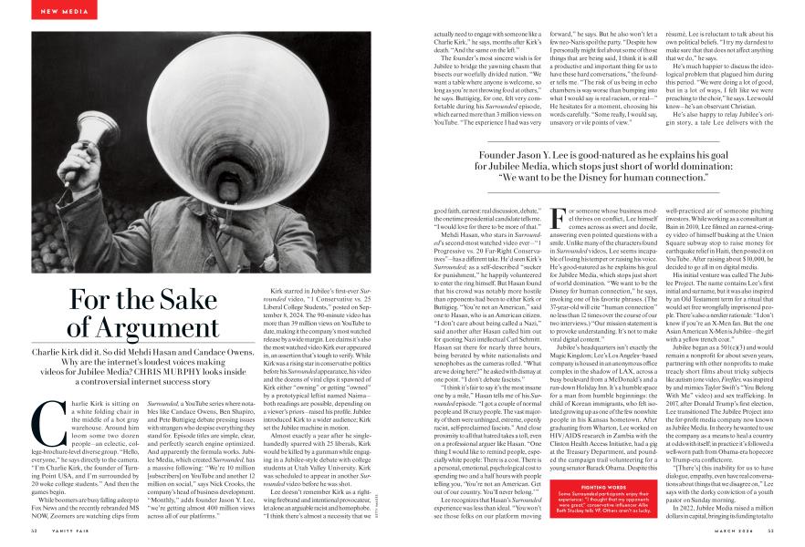 NEW MEDIA: For the Sake of Argument