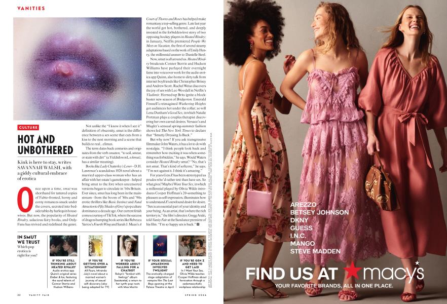 CULTURE: HOT AND UNBOTHERED